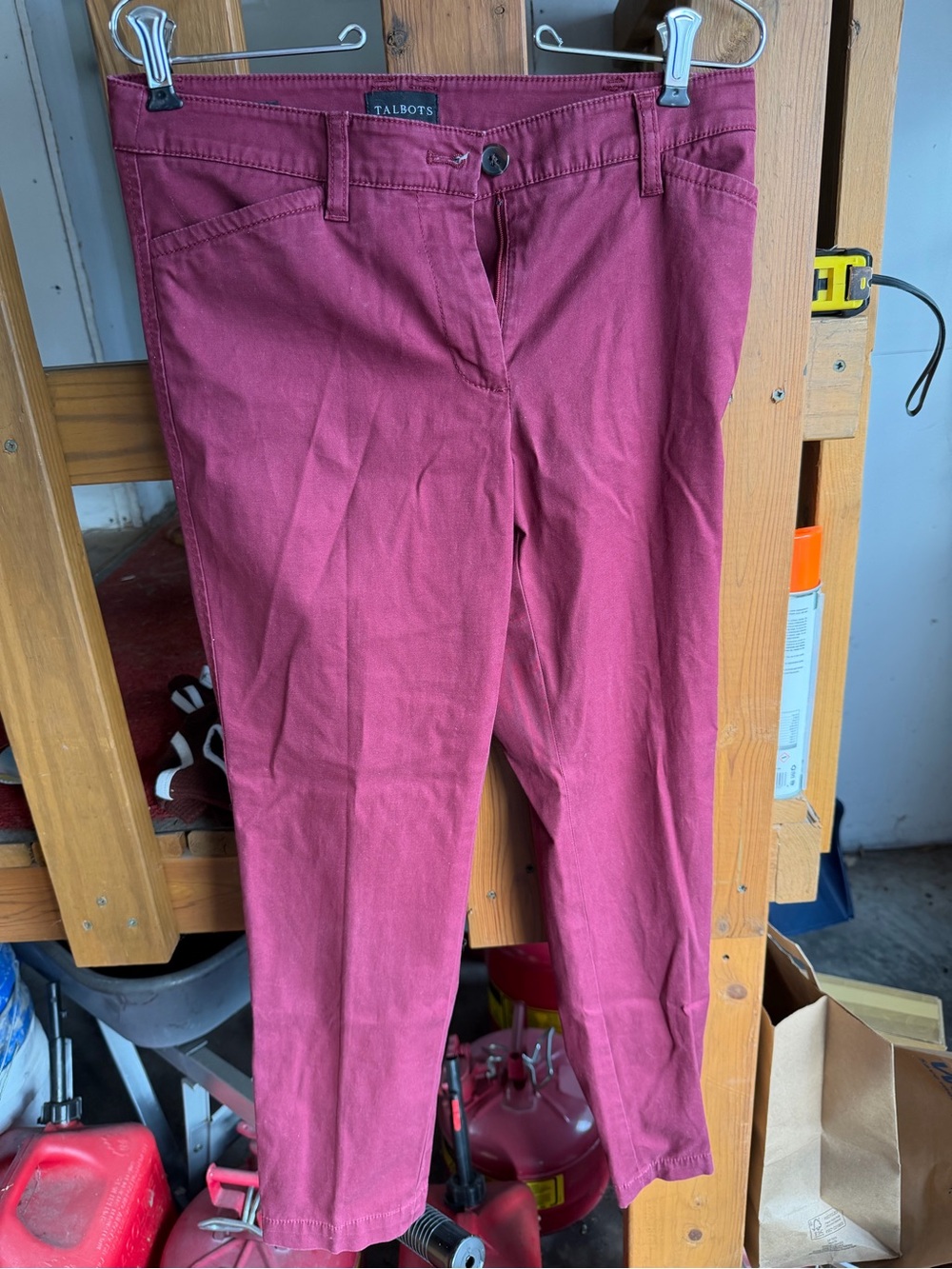 Talbots Deep Wine Chino Pants